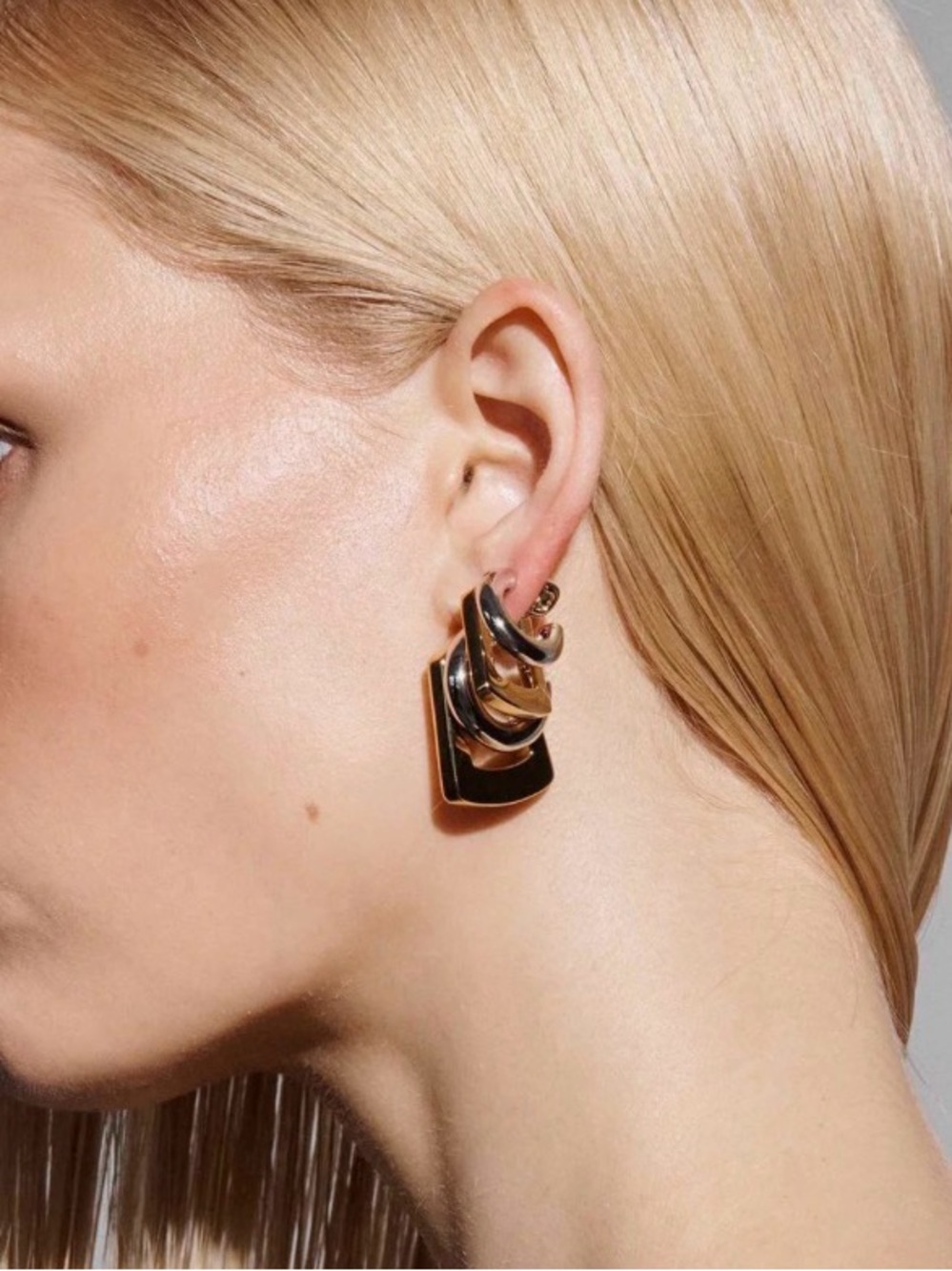 NEW Tina Mini Ear Cuff Earrings 2 Two Tone Mixed Metals Demarson STYLE AU02